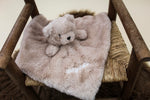 Personalised Furry Beige Bear Baby Soft Toy Comforter
