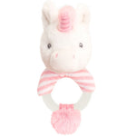 Soft Unicorn Wooden Ring Rattle