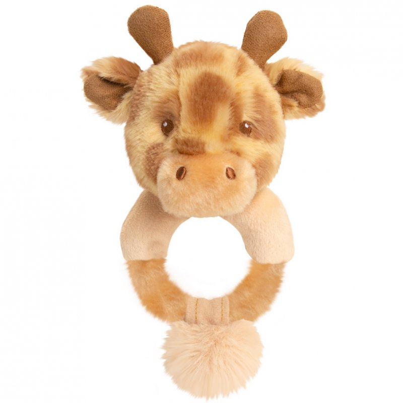 Soft Giraffe Wooden Ring Rattle