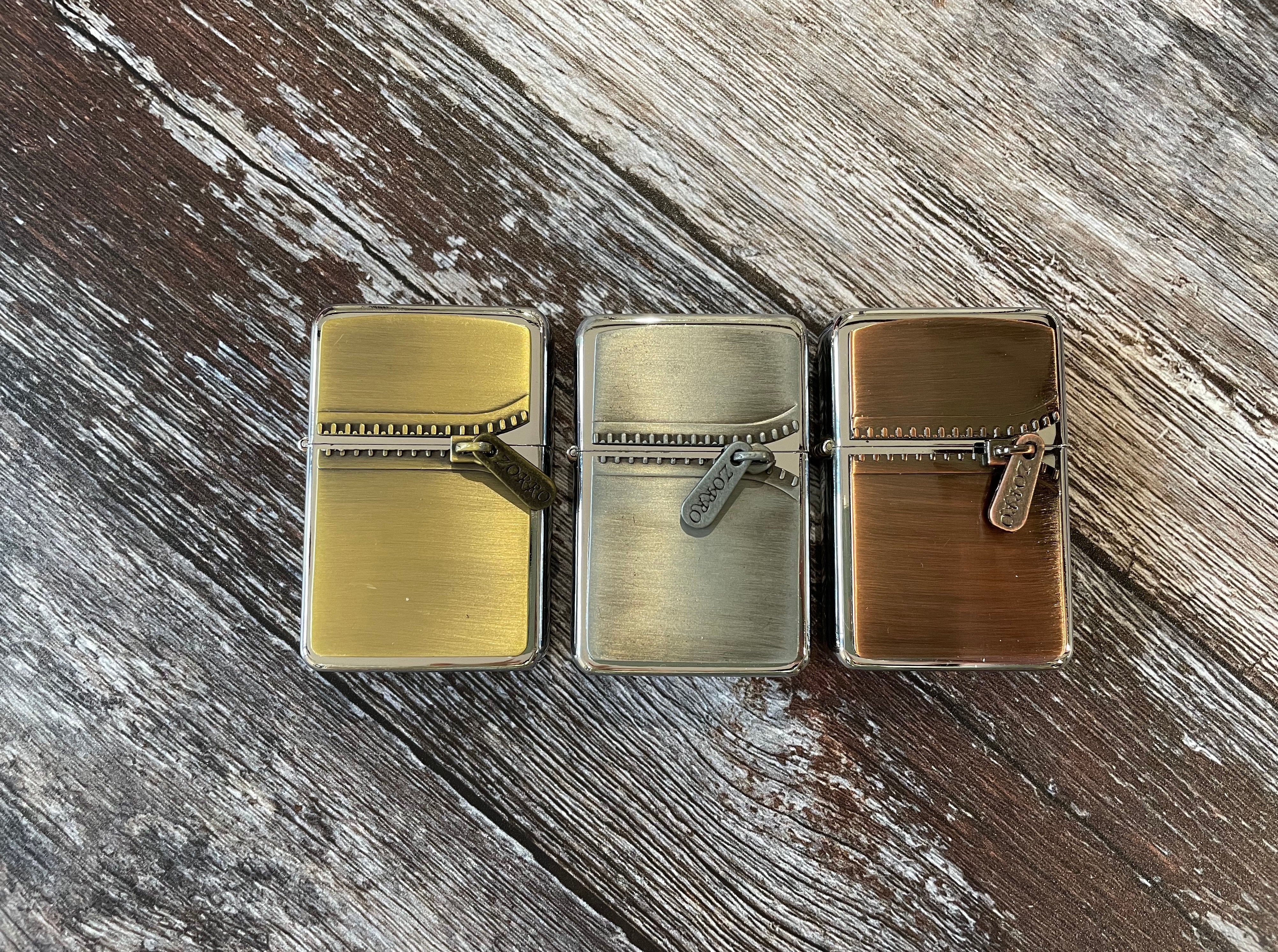 Personalised Engraved Matte Gold 3D Zip Lighter