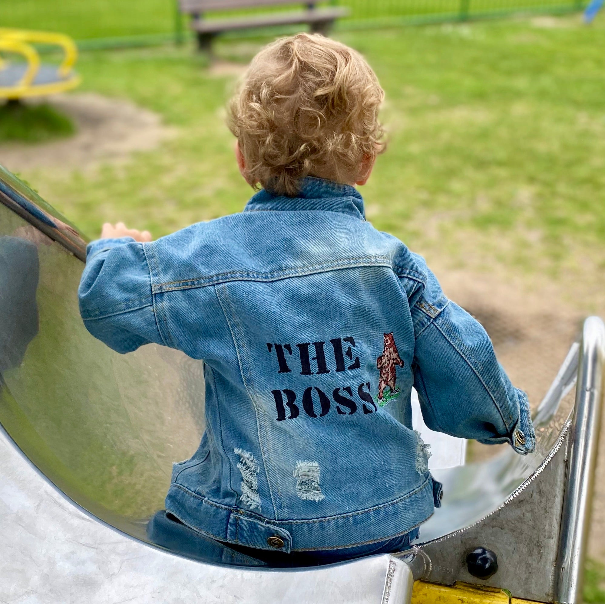 unique toddler denim jacket