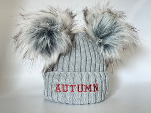 personalised boys winter hat