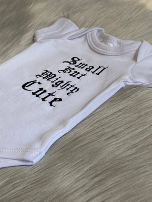 embroidered baby grow