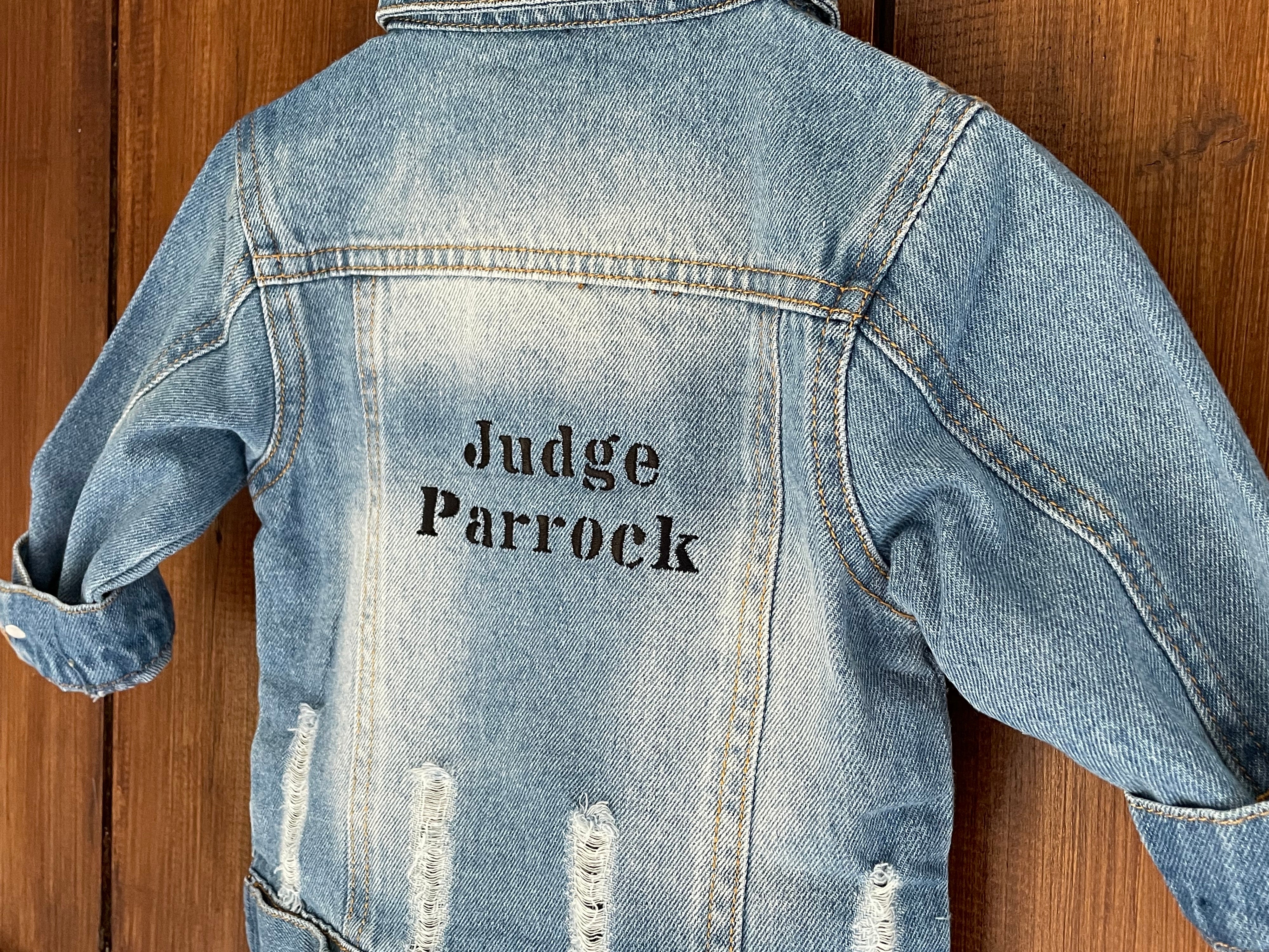 Personalised Baby/Toddler Denim Jacket With Embroidered Name