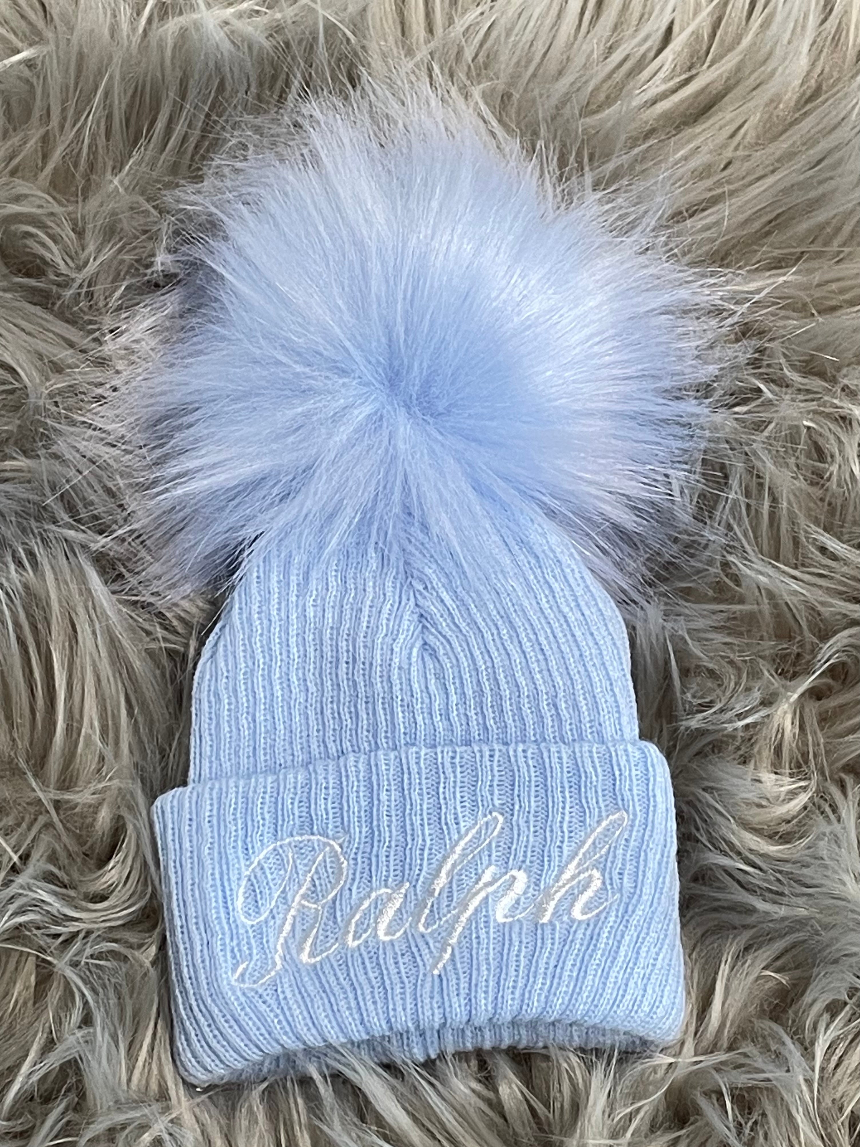 baby blue baby hat