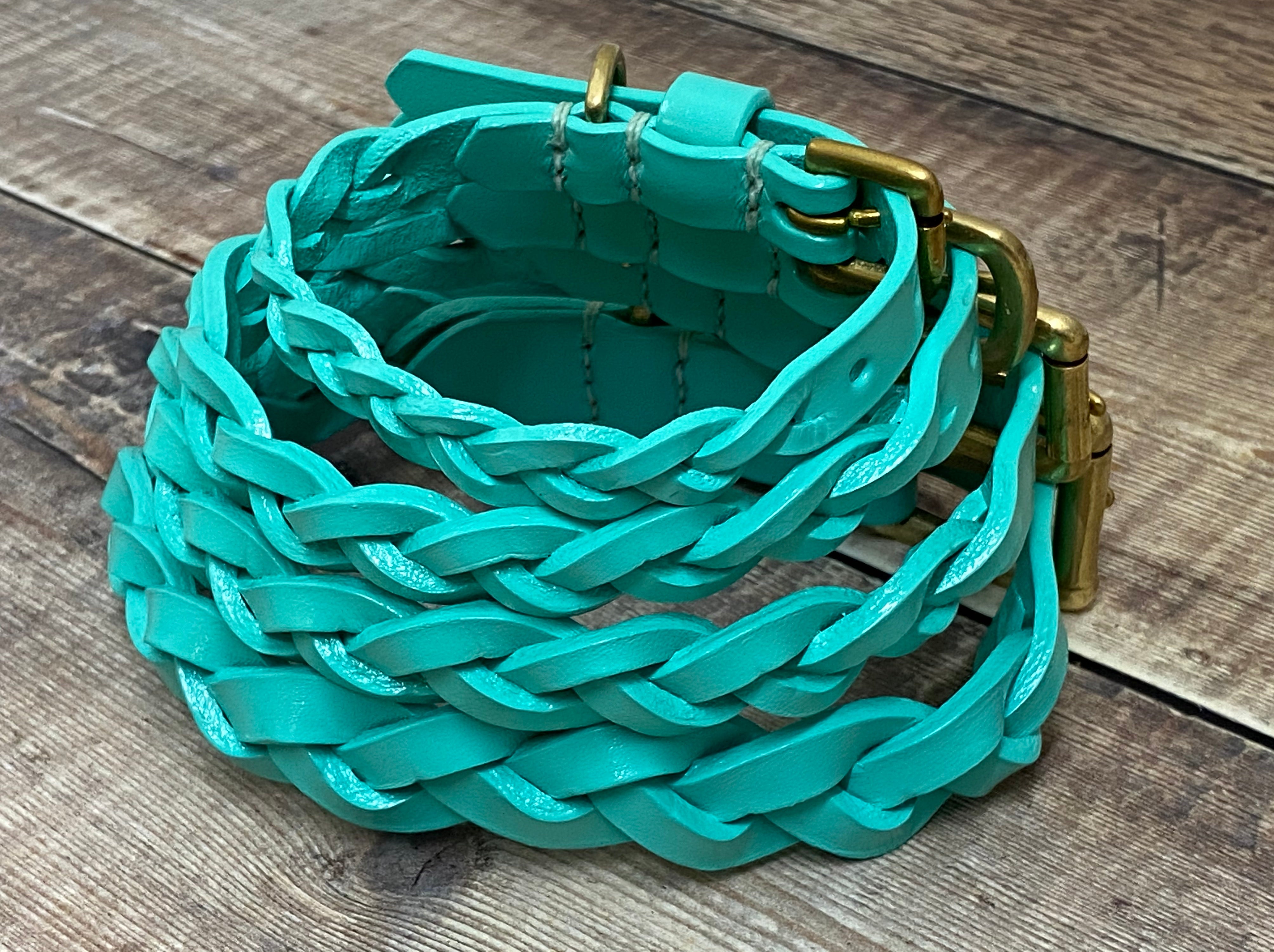 Turquoise Plaited Collar