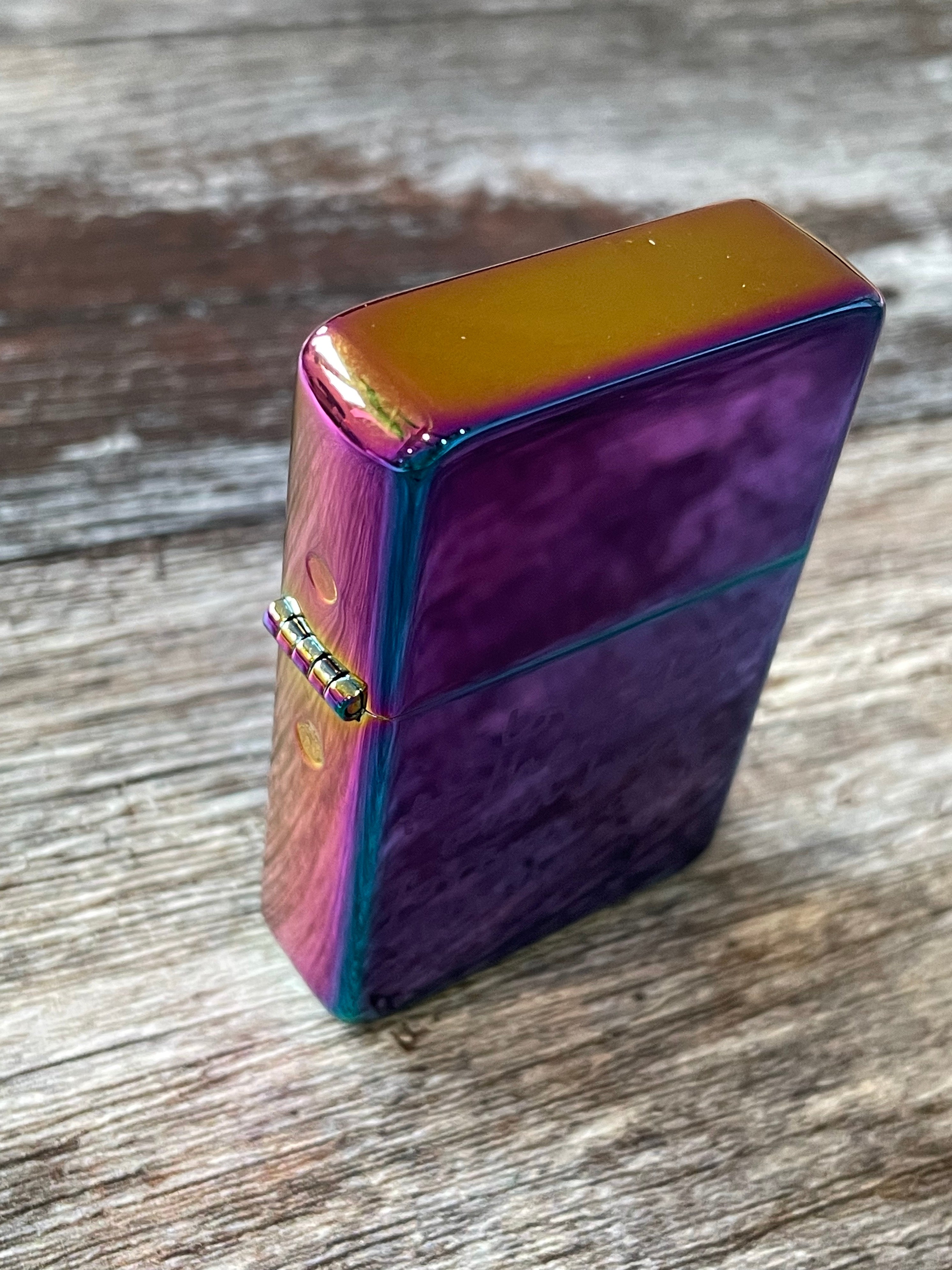 Personalised Engraved Polished Rainbow Lighter