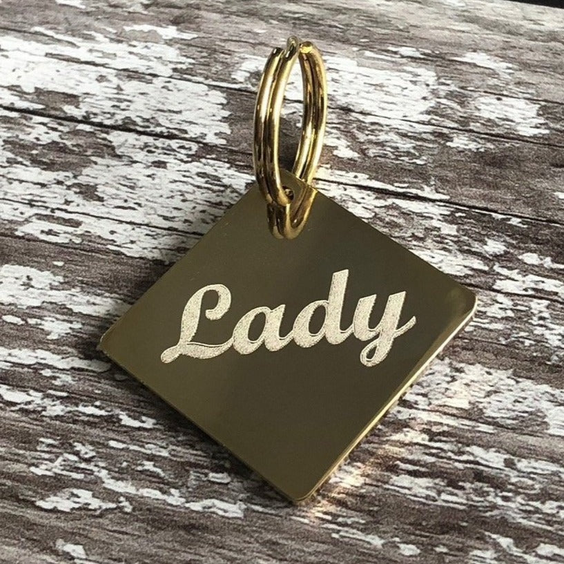 lady and the tramp diamond dog tag