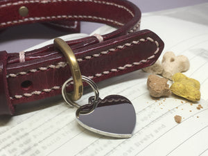 Photo-Etched Silver Heart Dog Tag