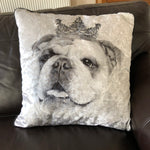 english bulldog cushion