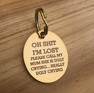 oh shit im lost dog tag
