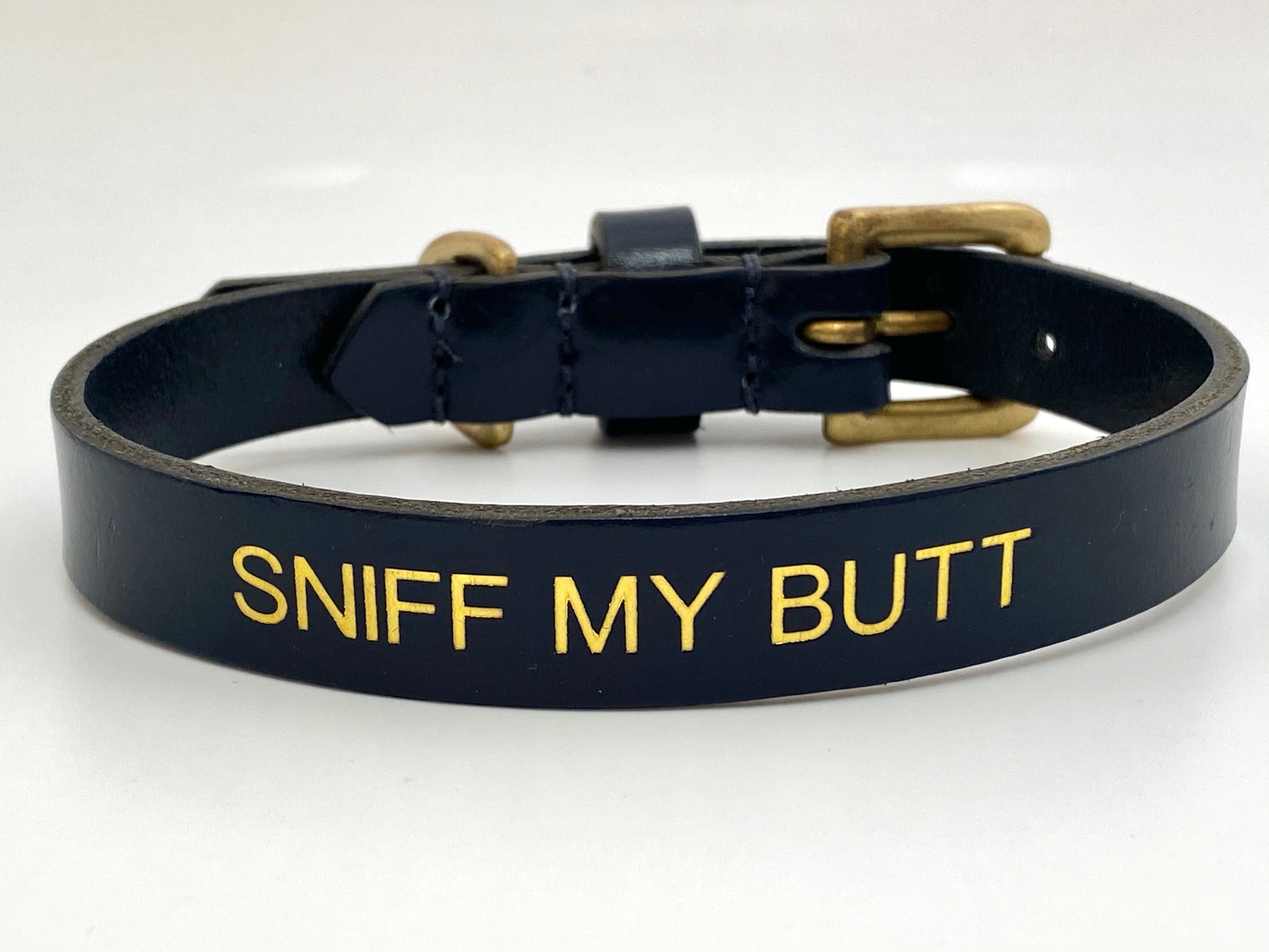personalised leather dog collar