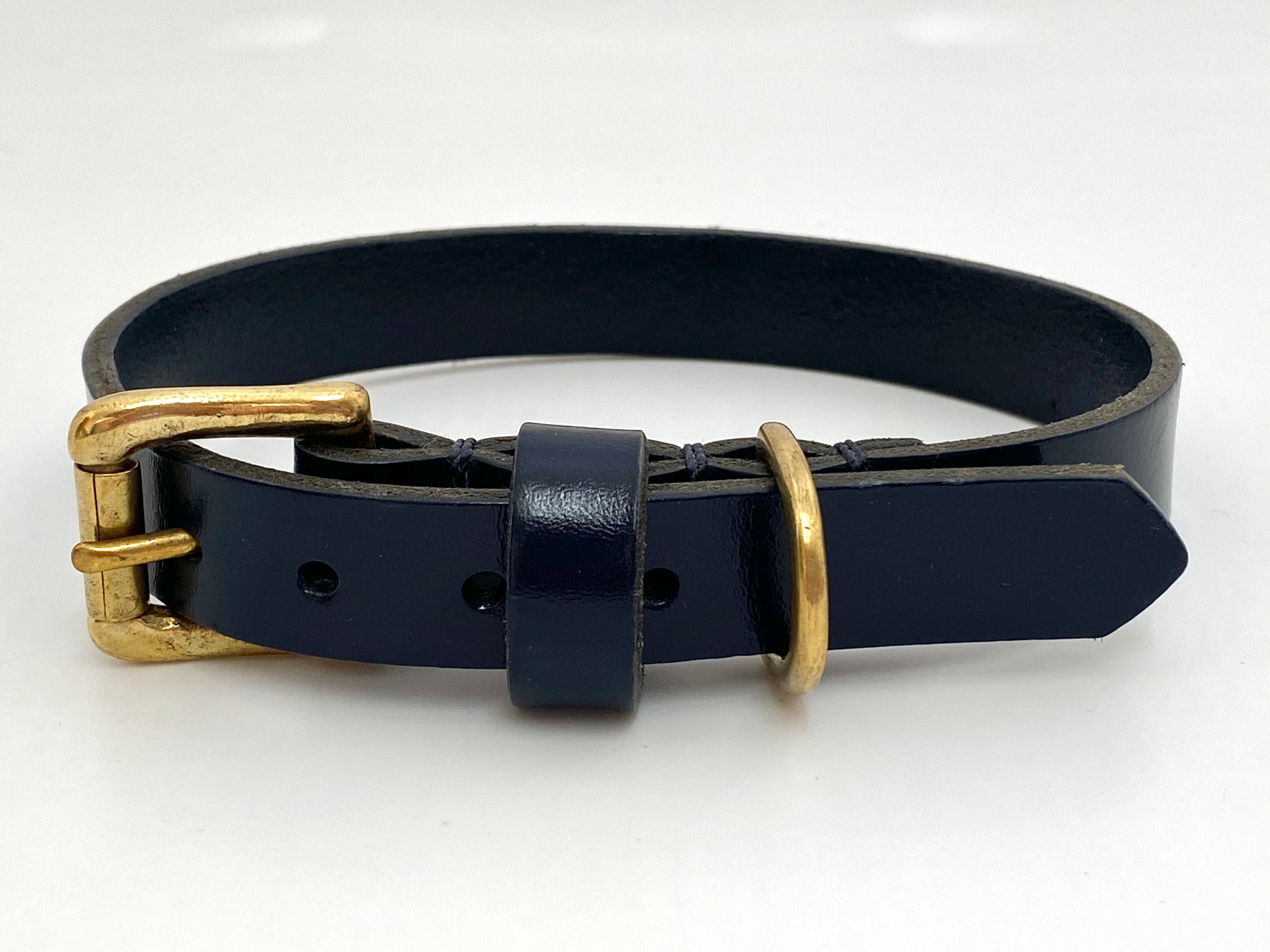 navy blue dog collar
