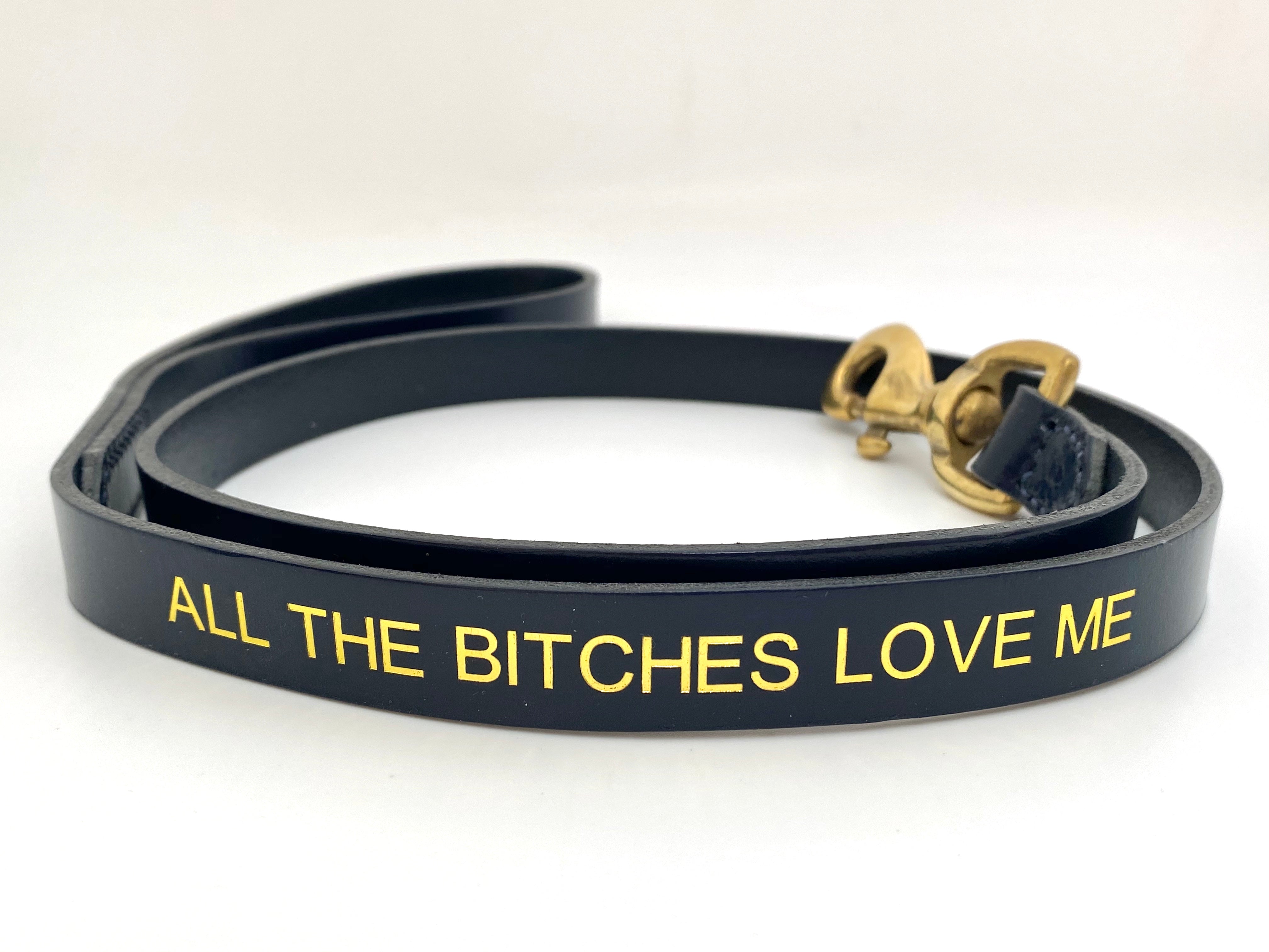 all the bitches love me dog leash