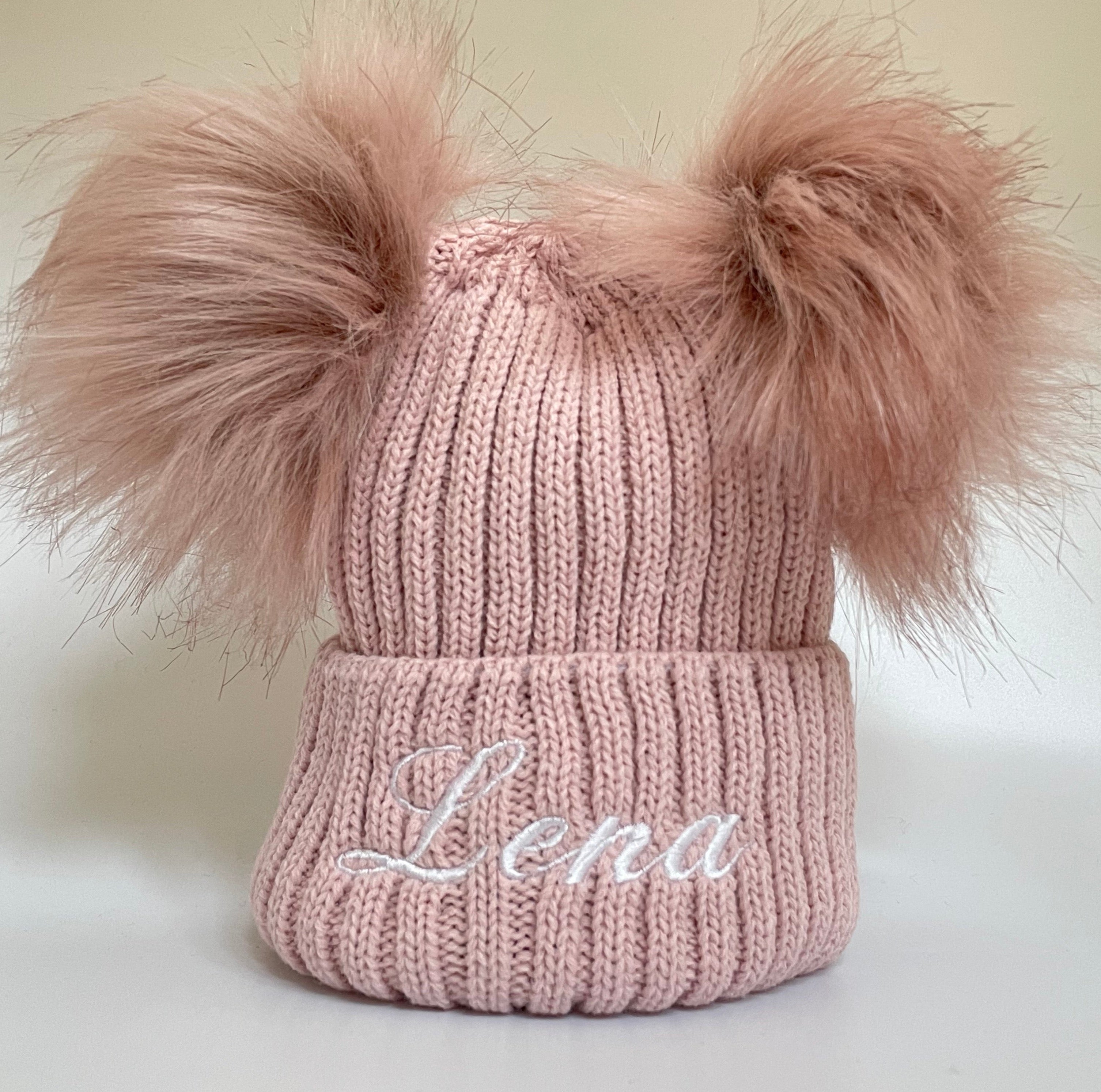 Rose Gold Knitted Baby Hat