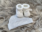 baby hat and booties set