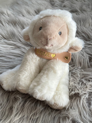 personalised lamb baby gift