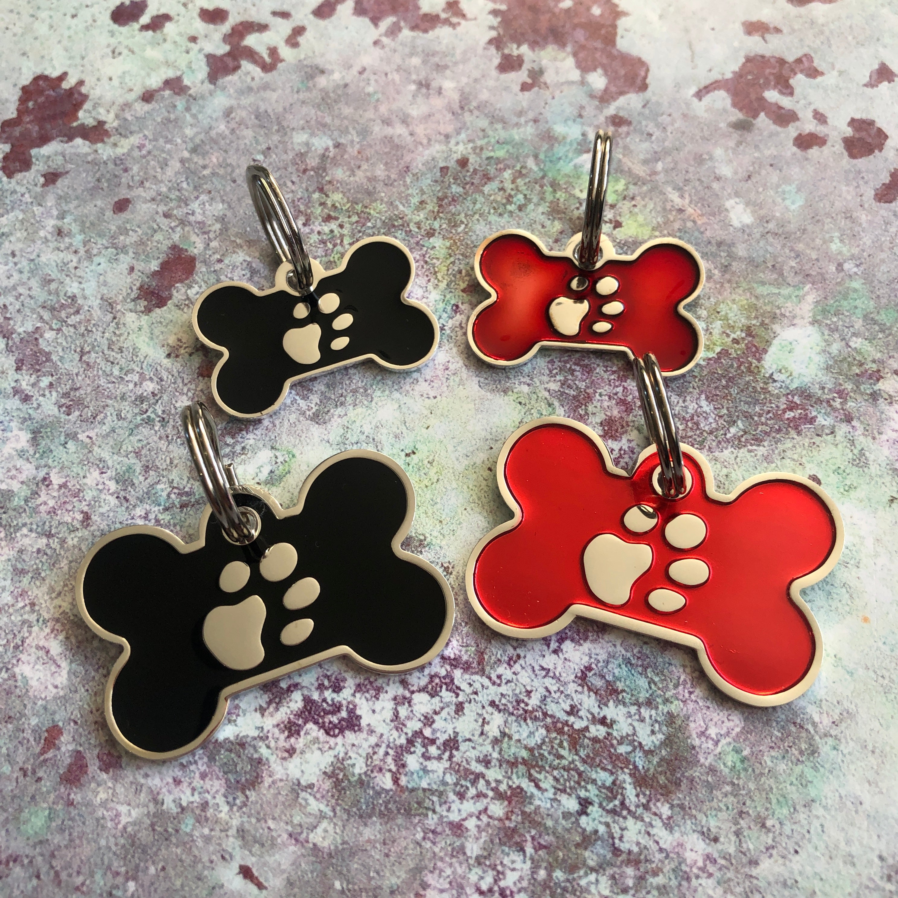 Black Bone Dog ID Tag